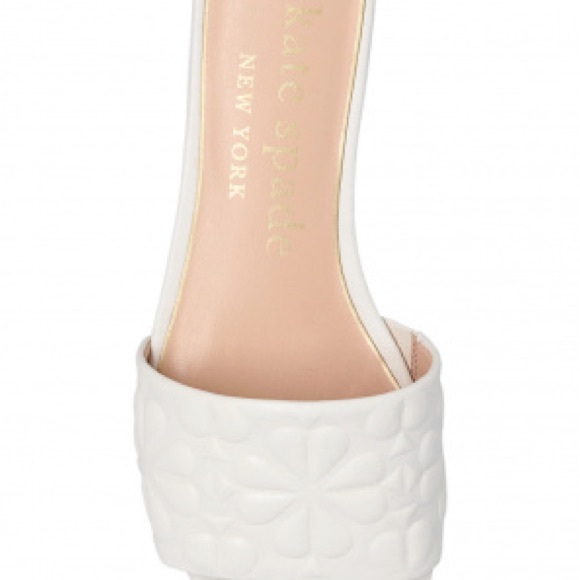 Kate Spade White Floral Slides - Picture 7 of 7